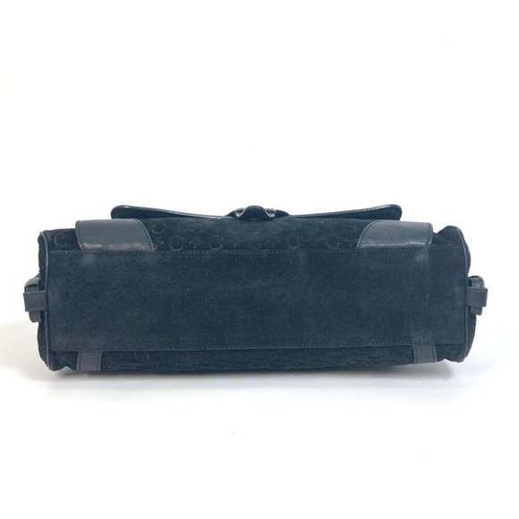 authentic CELINE CMacadam Shoulder one shoulder Hand Bag Suede / L - Picture 3 of 10